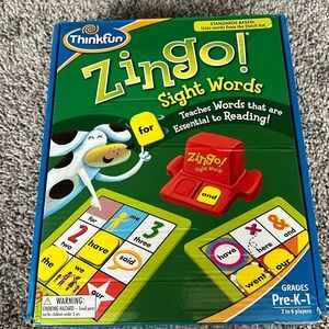 #Zingo game sight words for Pre-K -1